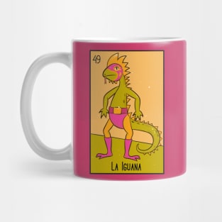 La Iguana // Mexican Luchador Loteria Card Mug